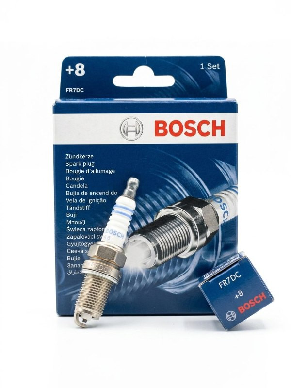 شمع تک پلاتین پایه کوتاه بوش FR7DC BOSCH